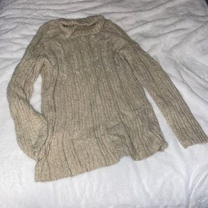 Motherhood, maternity size extra large, tan cable sweater